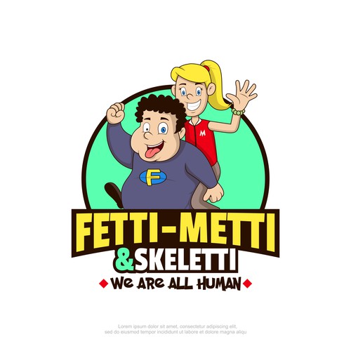Fetti-Metti & Skeletti Logo Design