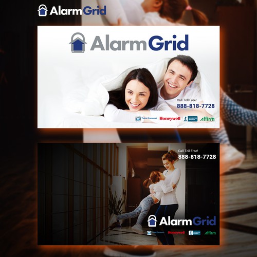 Alarm Grid Desktop Background Design