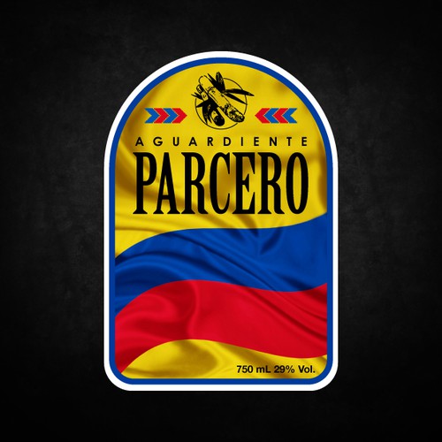 Label Design for Aguardiente Parcero