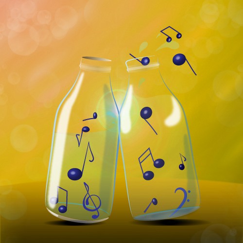 iPhone App Icon - Bottle Music