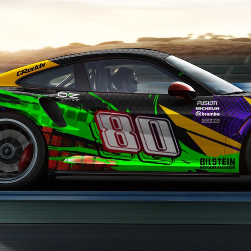 Porsche 911 GT3 Race Car Wrap