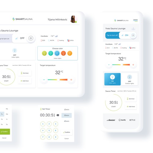 Sauna interface