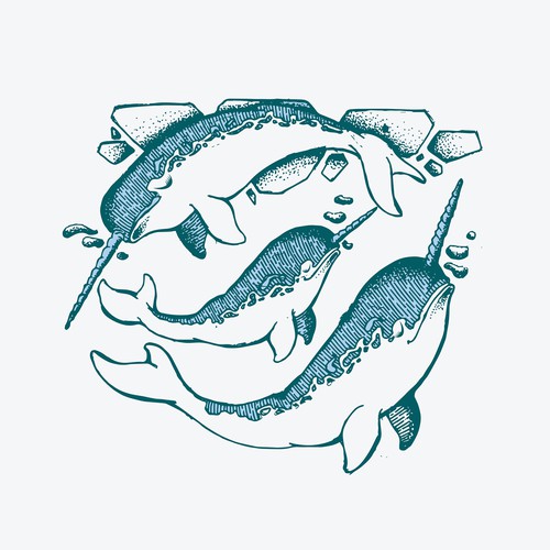 Narwhal artwork design