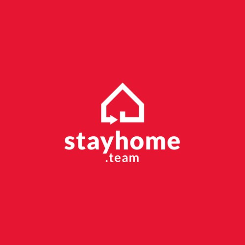 Logo concept for stay home.team