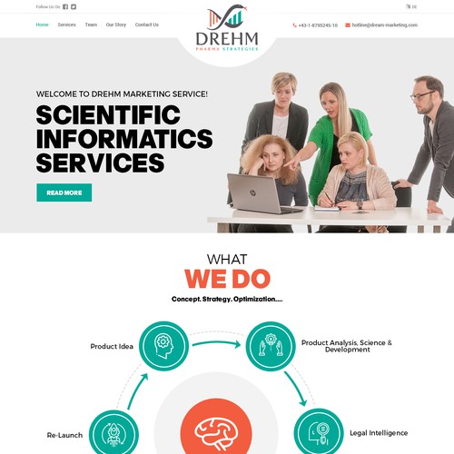 Responsive theme based unique web design
