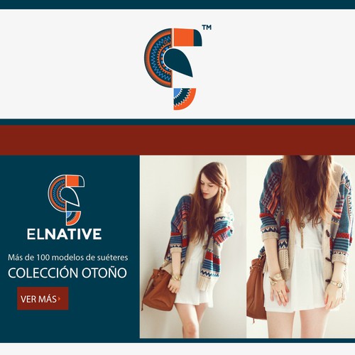 Trendy logo for the hip and stylish ecommerce store "el native"