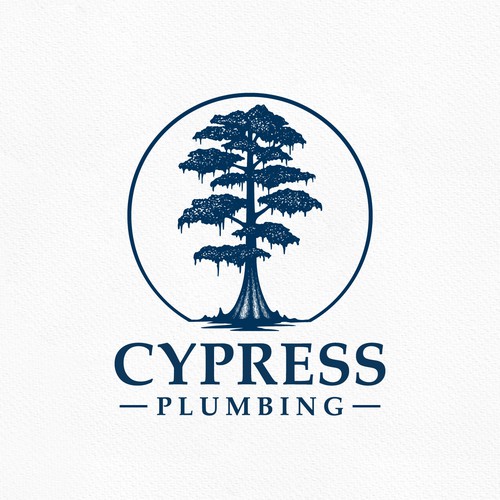 Cypress Tree Pluming Logo