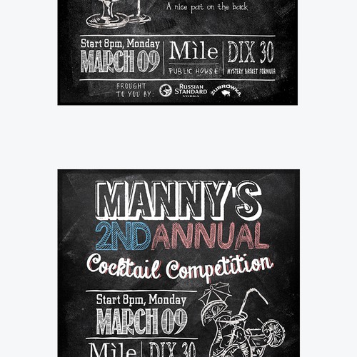 Design promo material for cool cocktail competition