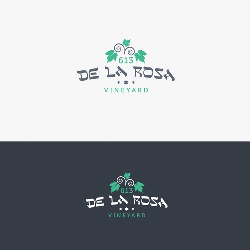 Illustrative logo for wine production company