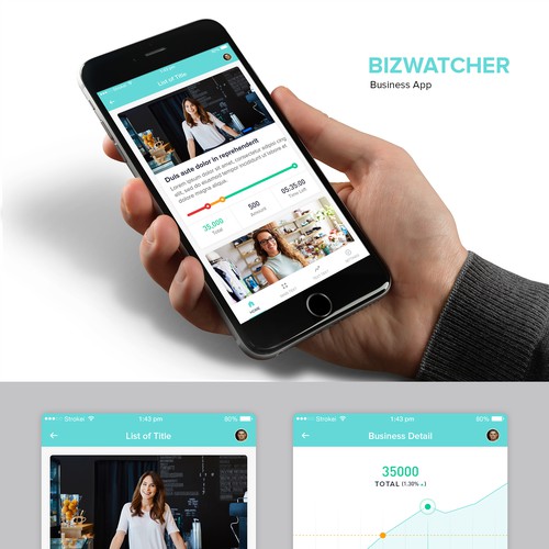 Bizwatcher Business App Design