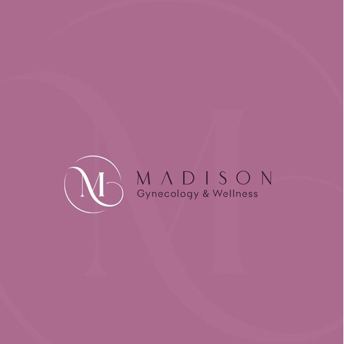 M Letter logo design - medical & wellness