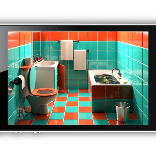 Virtual Bathroom — 3D Design Render