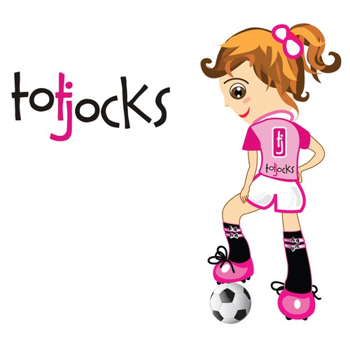 packaging logo for a socks company of 3-7 yrs old girls