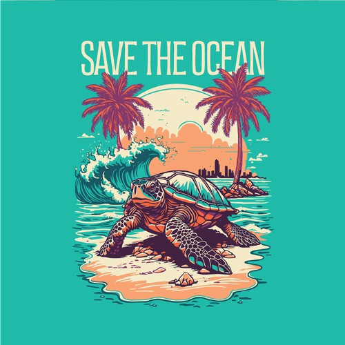 "Save The Ocean" Save Earth T-Shirt