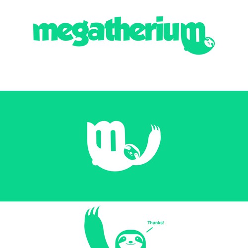 Design a logo for tech company with a sloth