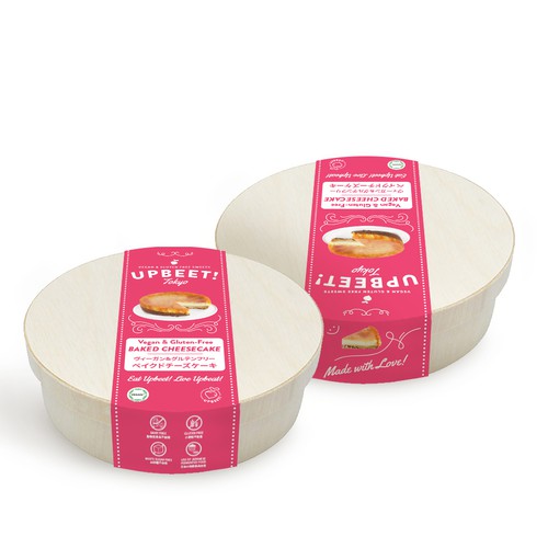 UPBEET! Tokyo CheeseCake - wrapping paper for box