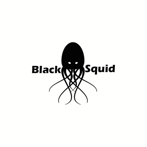 Black Squid logo - octopus, Cthulhu