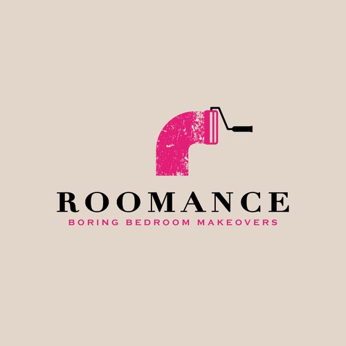 Logo for my new concept...romantic room makeovers... Roomance