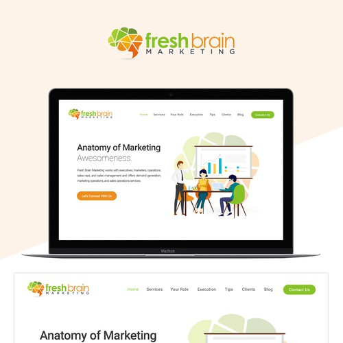 Fresh Brain Marketing Website Design