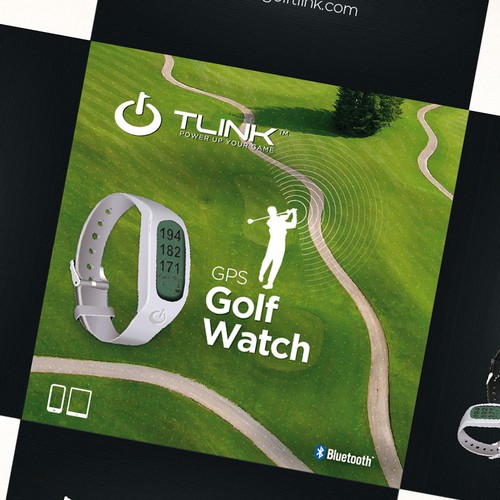 Create modern product packaging for GPS Golf Watch