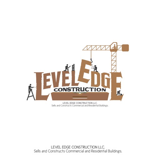 Re-create logo for Level Edge Construction.