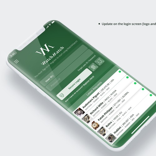 watchmatch app design