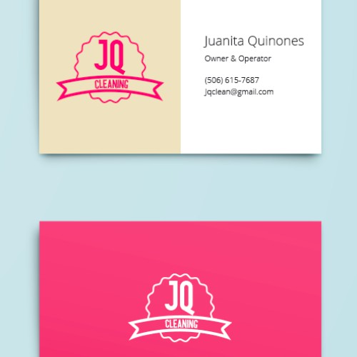 JQ Cleaning Business Card and Logo 