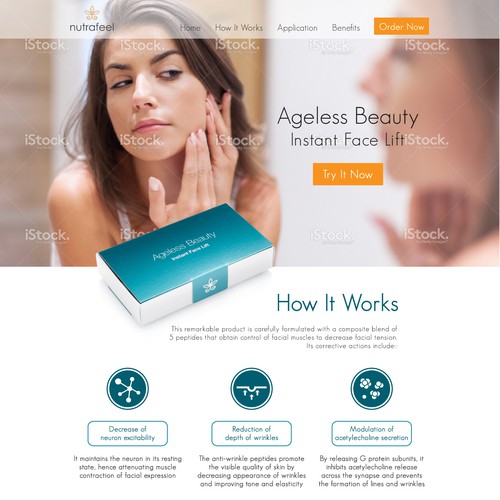 New Instant Lift Beauty Landing Page