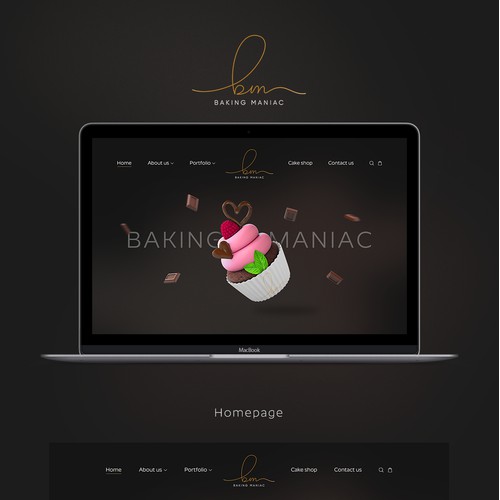 Baking Maniac Web design