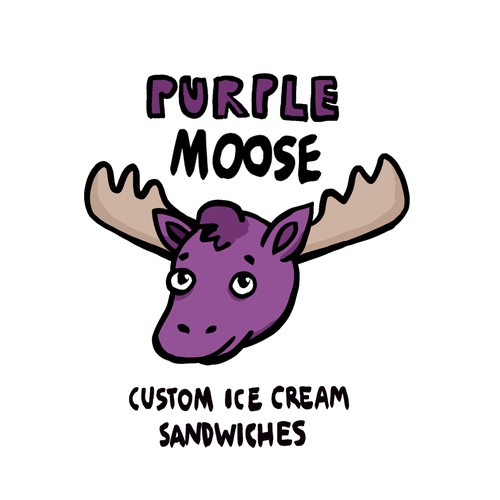 Cute logo for an ice cream sandwich shop