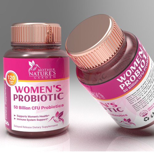 Label design for Women's Probiotic 