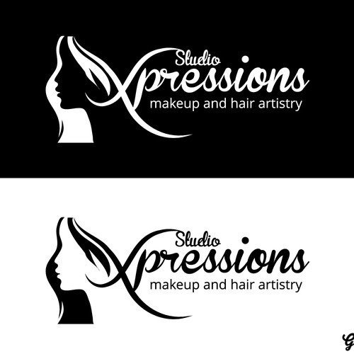 Create a logo for a luxury Hair and Makeup Studio
