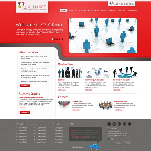 Help C3 Alliance with a new website design