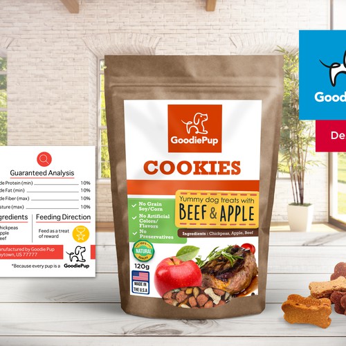 Goodie Pup Dog Food Packaging