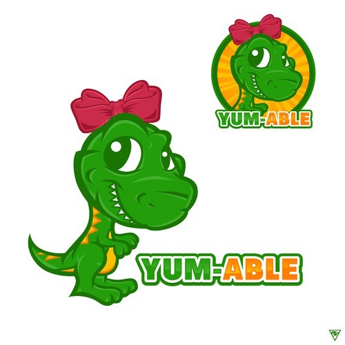 Create a Fun and Funky Dino Logo for Yum-able!