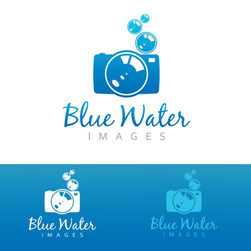 Stylish logo for underwater photographer (and watermark)!