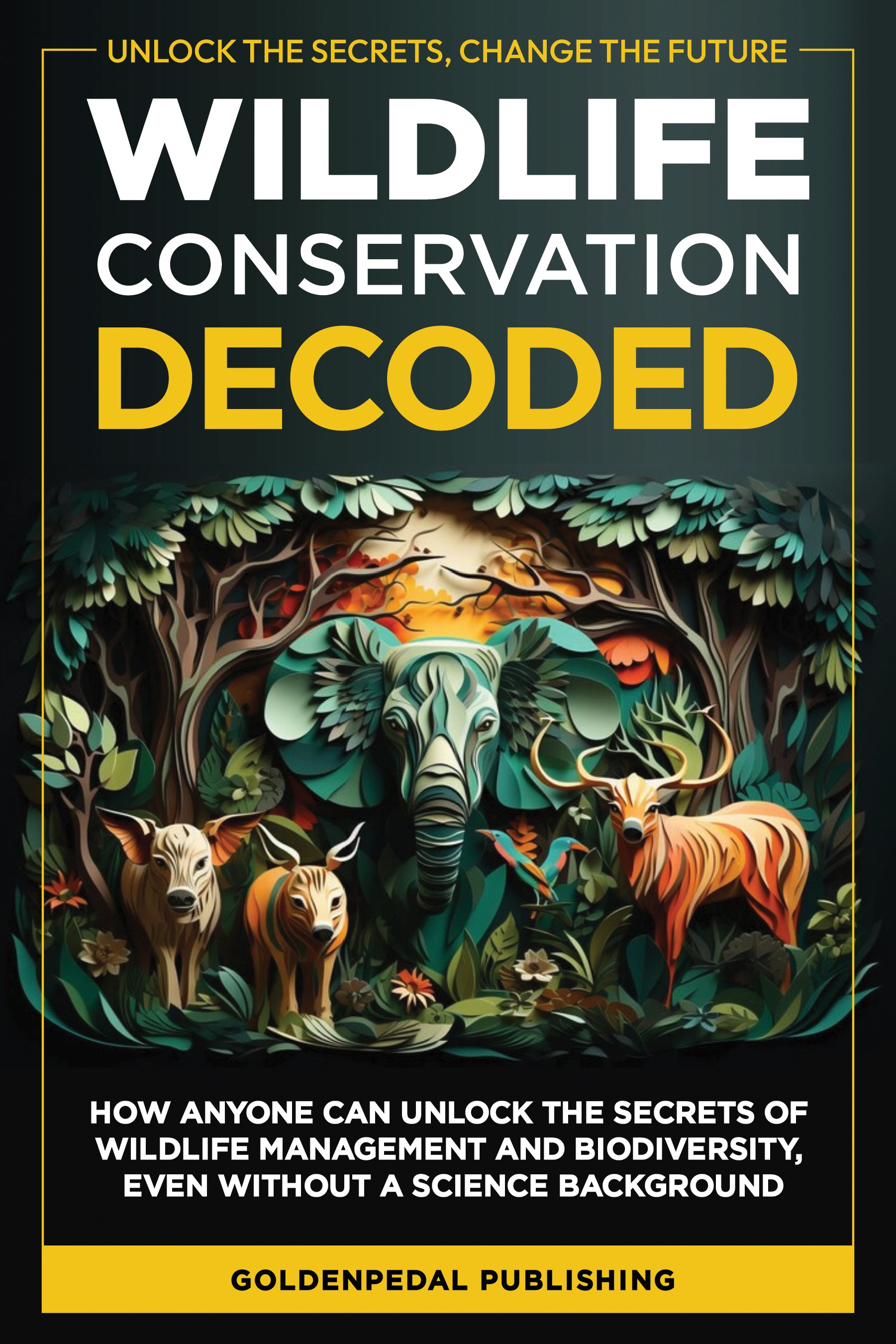 Attractive book cover for learning about Wildlife Conservation
