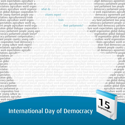 Poster for the International Day of Democracy