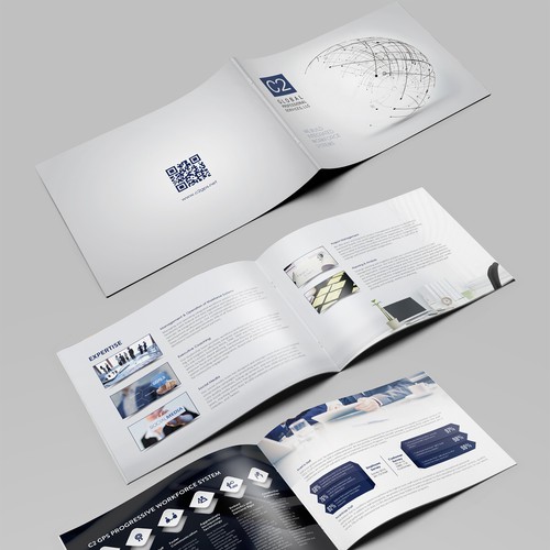 Clean professional brochure for aaron a3