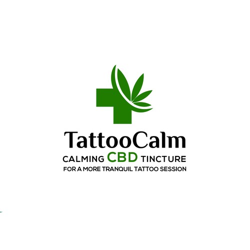 Mature logo for Calming CBD tincture for a more tranquil tattoo session