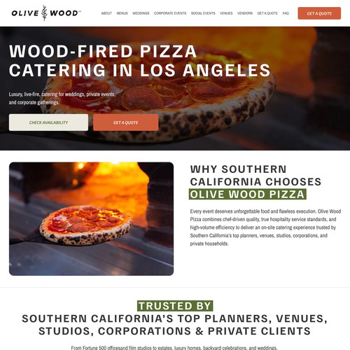 Olive Wood Pizza Redesign