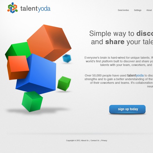 talent yoda needs a new website design