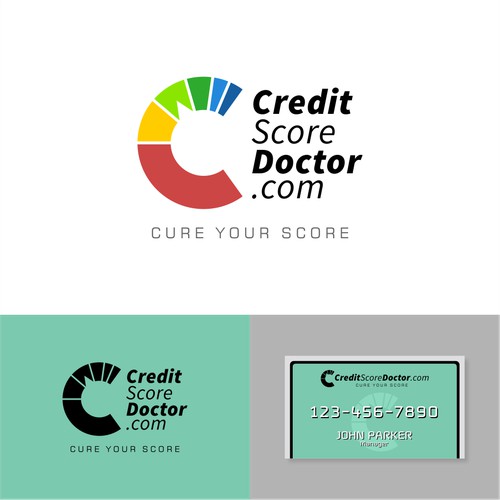Logo and Business Card design concept for CreditScoreDoctor.com