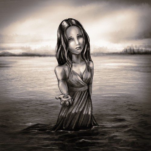 Create a hauntingly beautiful album cover for Hedera