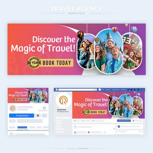 Creative Facebook Cover for Travel agency