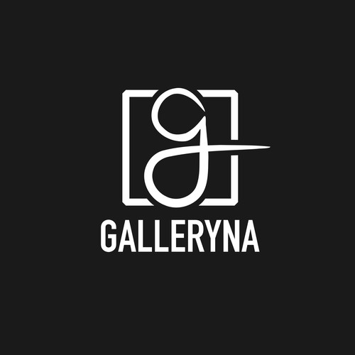 Minimal logo concept for an art gallery