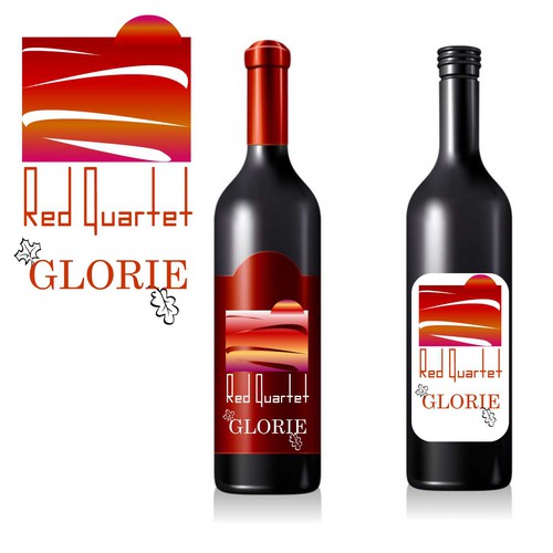 Glorie "Red Quartet" Wine Label Design