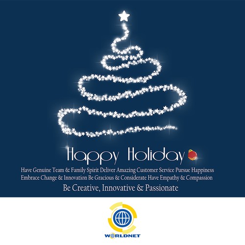 Are you creative, innovative & passionate? Design a holiday card for WorldNet! 