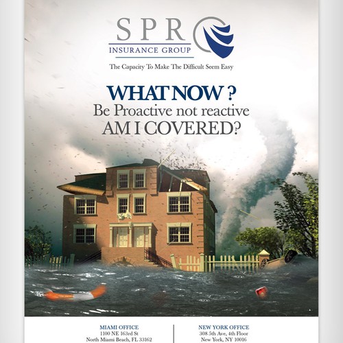 Full Page Magazine Ad for Insurance Brokerage