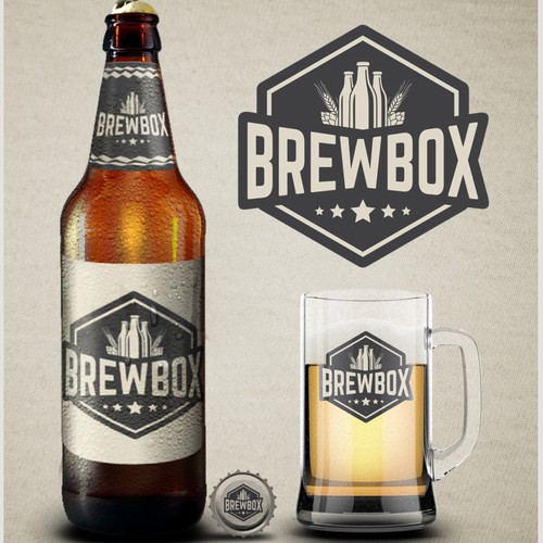 Logo for BrewBox, the 'BirchBox for homebrewers'!  Every month, we ship you ingredients to brew beer